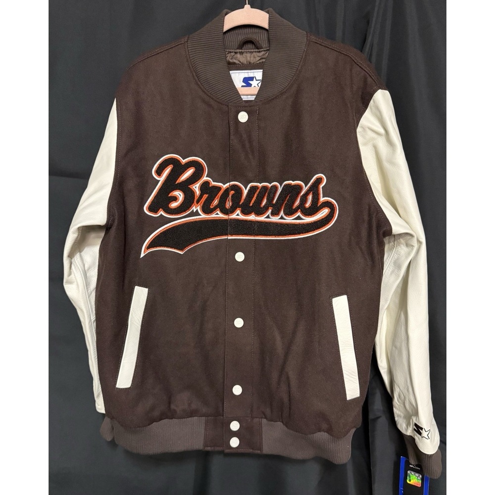 NWT Men's Cleveland Browns Starter Varsity Throwback - Large - Brown